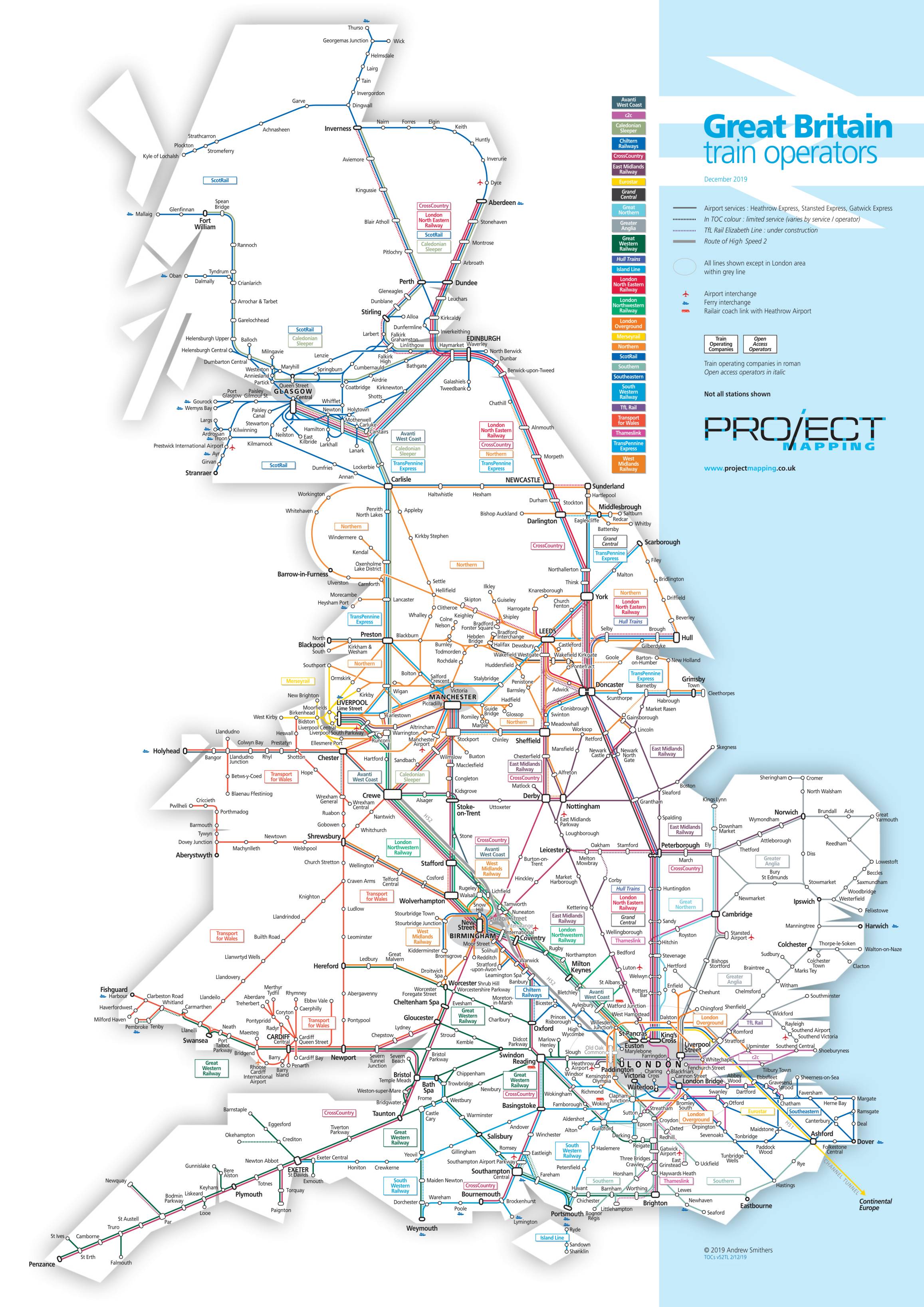 National Rail Map | UK Train Map | Trainline