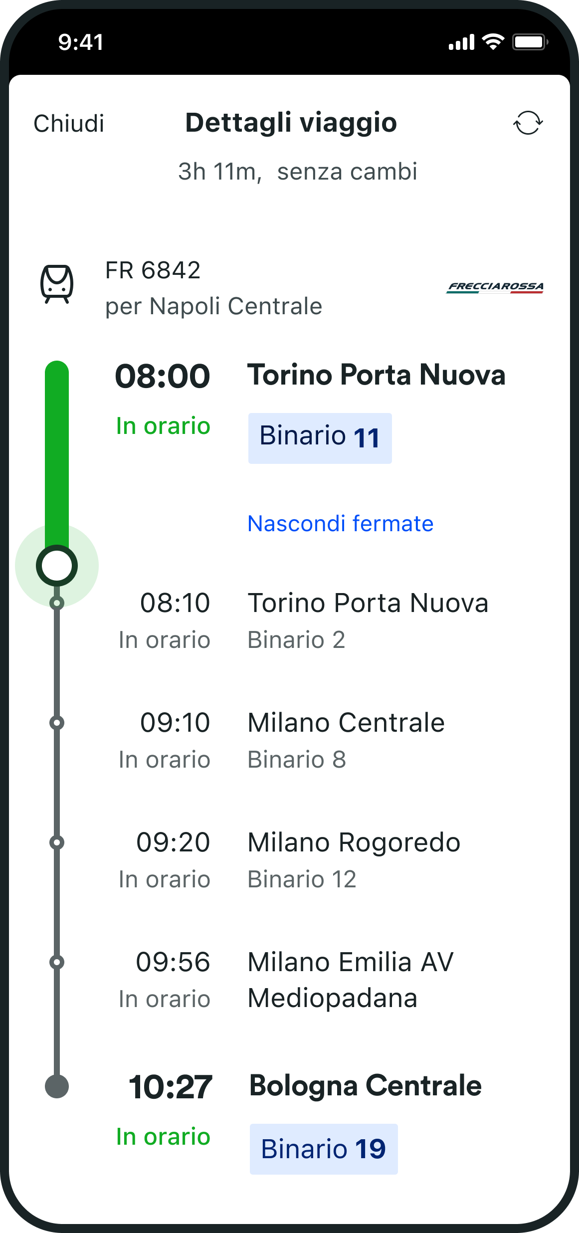 Cerca Treno per Numero e Stazione | Segui treno in tempo reale