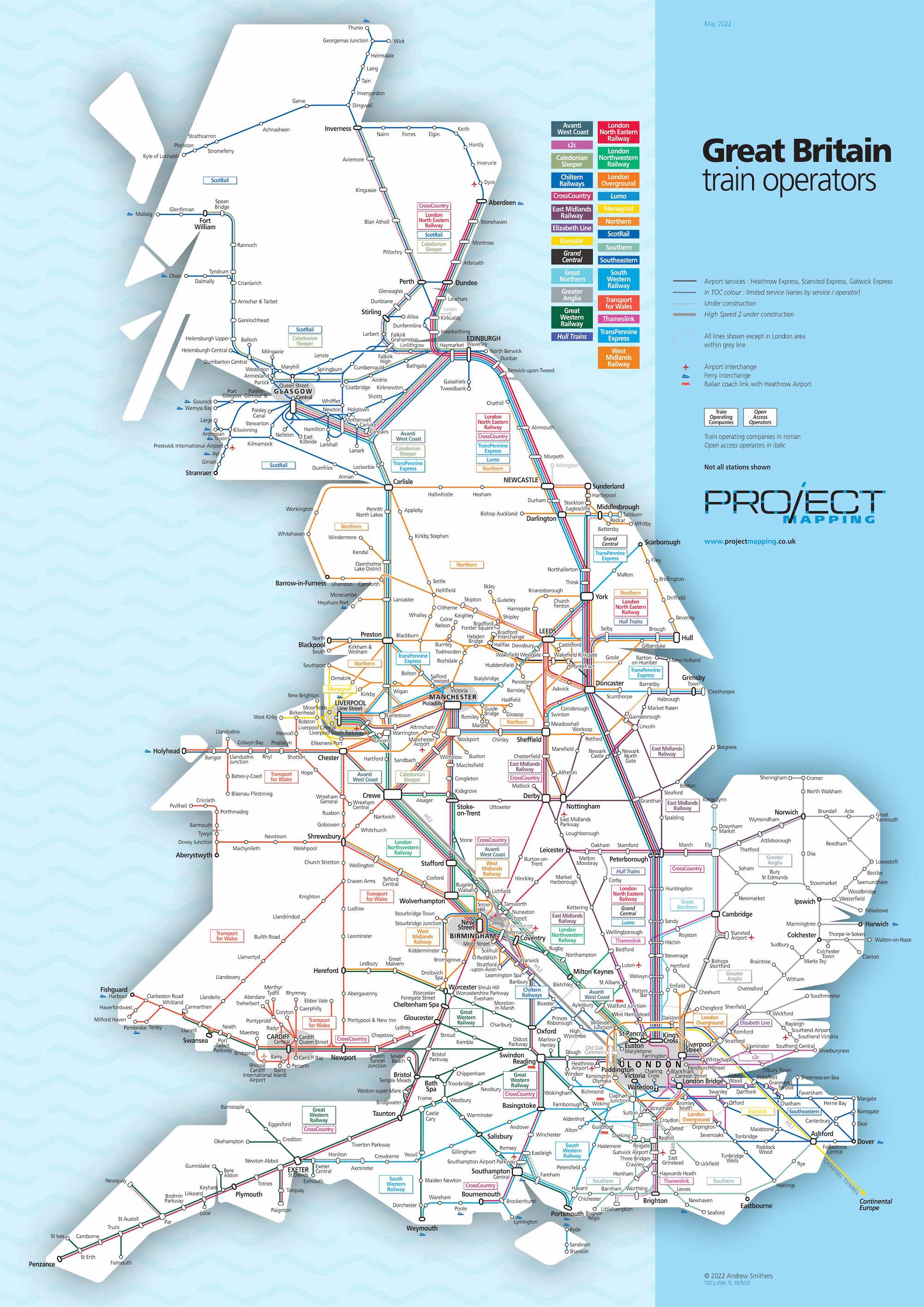 National Rail Map | UK Train Map | Trainline
