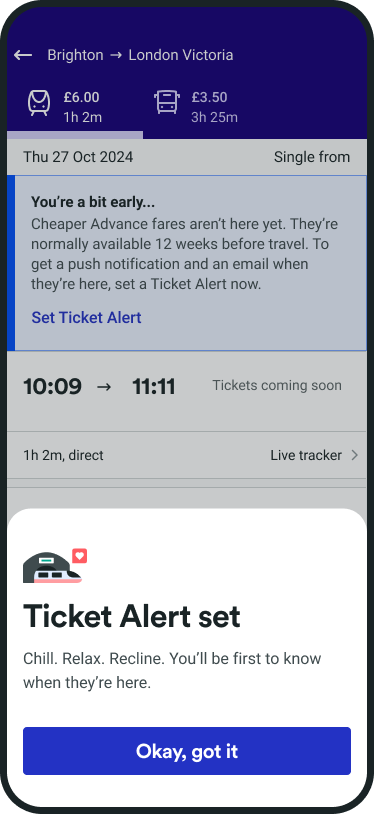 Ticket Alert | Get Email Alerts for Cheap Train Tickets | Trainline