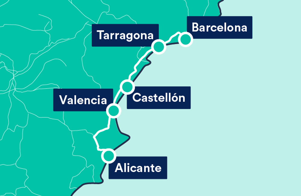 Euromed: billetes y horarios | Euromed Barcelona Valencia | Trainline