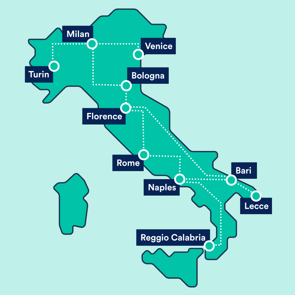 Italy by bus | Italy bus tickets | Trainline